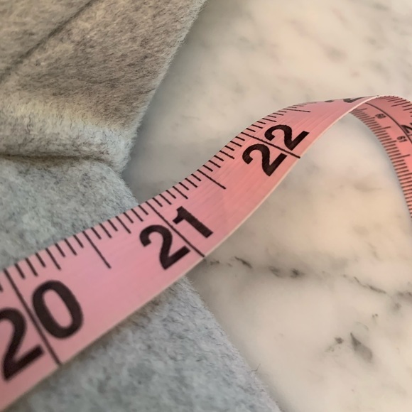 NWT French Connection light grey wool coat with fox fur collar size S - Picture 10 of 13